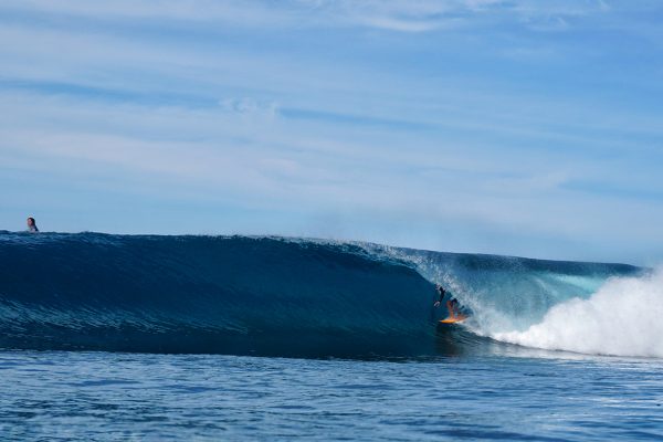 Man surfing in Wave North Sumatra